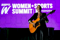La Jolla, CA - October 19, 2021 - The Lodge at Torrey Pines: Sarah McLachlan during the 2021 espnW: Women + Sports Summit presented by Toyota.
(Photo by Daniel Stark / ESPN Images)