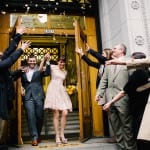 Bride and groom's wedding at the Nines Hotel in downtown Portland by Daniel Stark Photography (9)