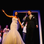 Sophia and Mark get have their wedding at Portland Center Stage in the Gerding Theater in the Pearl district. Photographed by Daniel and Lindsay Stark of Daniel Stark Photography. (20)