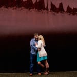 Engagement photos at Olympic Sculpture Park in Seattle by wedding photographers, Daniel and Lindsay Stark of Stark Photography. (2)
