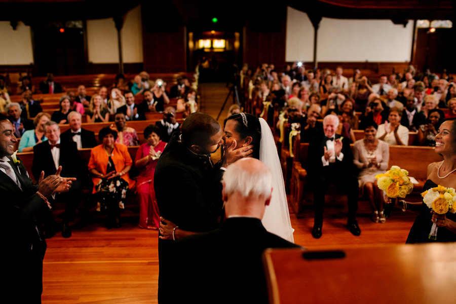 First Presbyterian church wedding and a wedding reception at Castaway in Portland. (3)