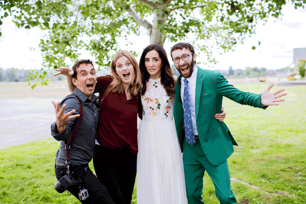 Fun Wedding Selfie Gif With Brooke and Boaz at their Jewish Wedding. 