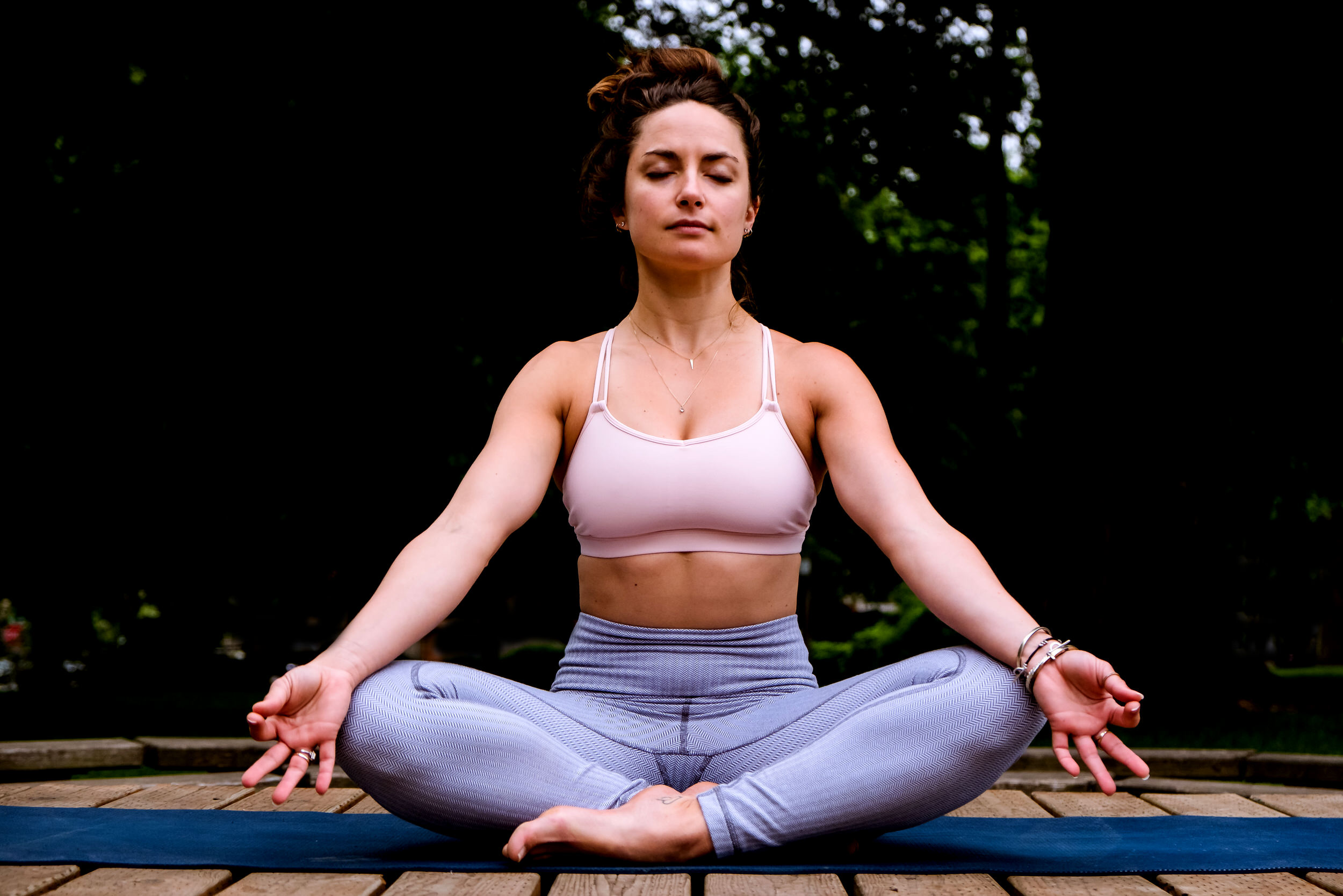 Wedding Day Yoga Poses: How to do Seated Meditation
