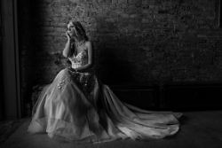 bride in window light at sunshine mill winery
