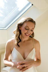 beautiful bride after getting ready